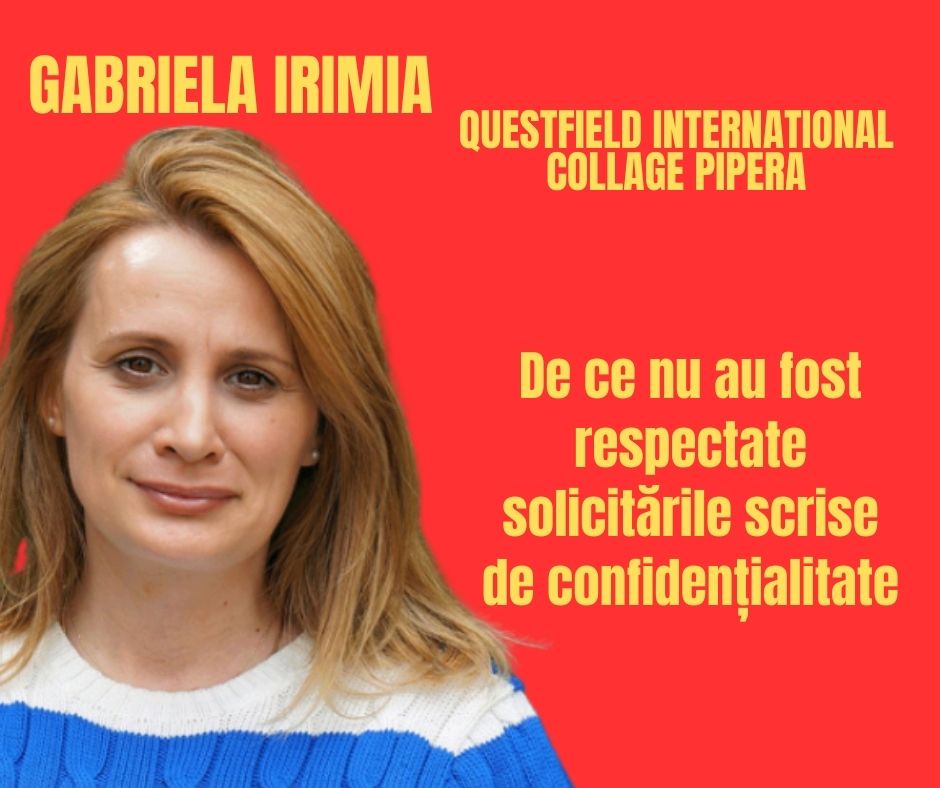 De ce nu au fost respectate solicitările scrise de confidențialitate